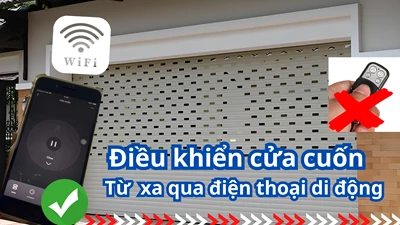 Hướng dẫn lắp đặt công tắc cửa cuốn wifi Tuya