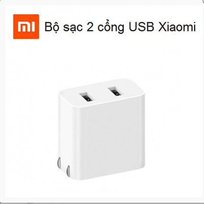 Củ sạc nhanh Xiaomi 2 cổng USB 3.0