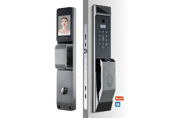 Khoá cửa điện tử vân tay DSLX7R-2 cửa đố rộng, màn hình OLED camera sắc nét