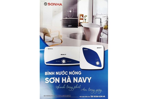 Bình nước nóng Sơn Hà Navy 15 lít vuông