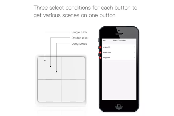 Công tắc ngữ cảnh dán tường Zigbee Tuya