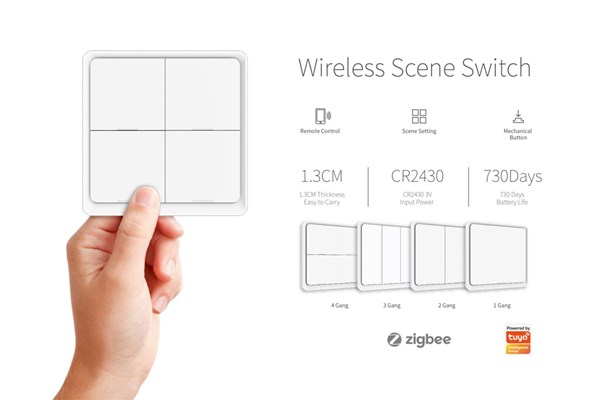 Công tắc ngữ cảnh dán tường Zigbee Tuya