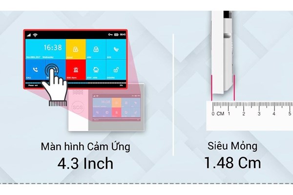 Bộ Báo Động Chống Trộm Tuya Wifi + Sim Màn Hình Màu Cảm Ứng